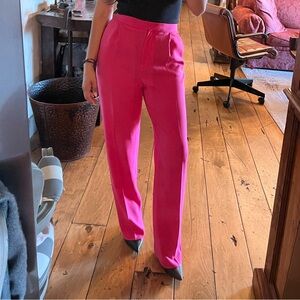 Zara Pink High-Waisted Trousers